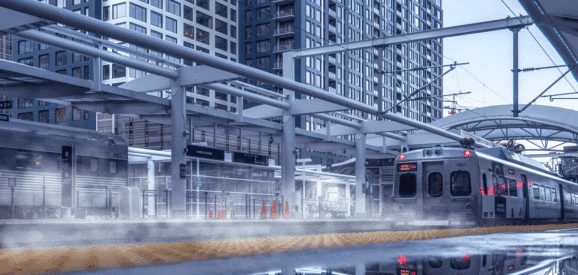 Train Station. Article for Capital Gains 2023 Cambiar Mutual Funds.