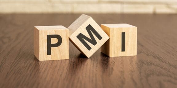 Blocks showing PMI which stands for Purchasing Managers’ Index, also known as the IMS Manufacturing Index