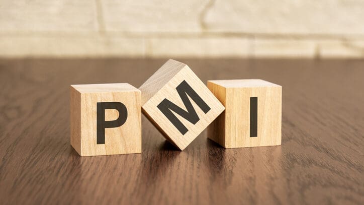 Blocks showing PMI which stands for Purchasing Managers’ Index, also known as the IMS Manufacturing Index